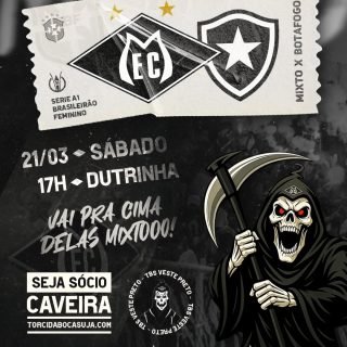 🔥 ENTRADA GRATUÍTA 🔥

As tigresas precisam conquistar a primeira vitória no Brasileirão A1 para seguirem fortes no objetivo de continuar na competição na próxima temporada! 

Sangue no olho jogadoras!

⚽ Mixto x Botafogo
🗓️ 21/03/2026
🕠 17h00
🏟️ Dutrinha
⏩ Brasileirão A1

#Mixto #FutebolFeminino #TorcidaBocaSuja #TorcidaOrganizada #arquibancada