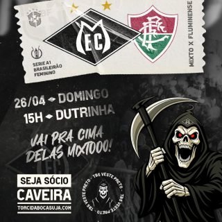 As tigresas voltam ao Dutra pelo Brasileirão A1! 

⚠️ SANGUE NO OLHO JOGADORAS! ⚠️

⚽ Mixto x Fluminense
🗓️ 26/04/2026
🕠 15h00
🏟️ Dutrinha
⏩ Brasileirão A1

#Mixto #FutebolFeminino #TorcidaBocaSuja #TorcidaOrganizada #arquibancada