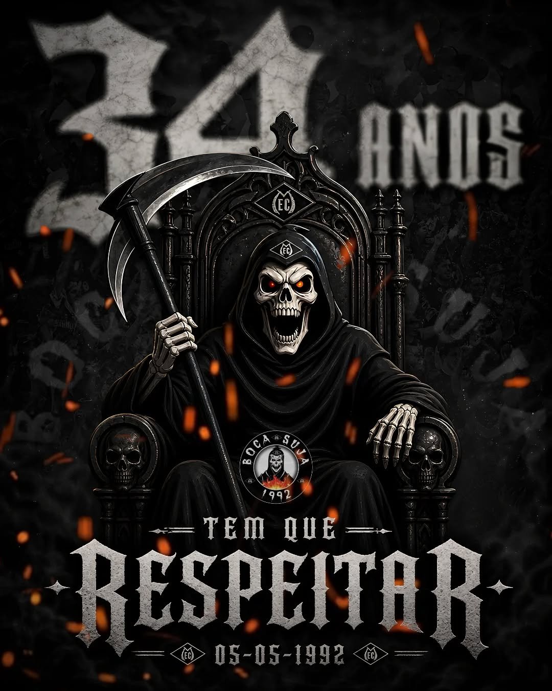 34 anos não são 34 dias! São décadas de arquibancada, de estrada e de luta!

A Torcida Boca Suja é feita de gente que nunca soltou a mão do Mixto, nos momentos bons e, principalmente, nos mais difíceis. Cada bandeira levantada, cada grito rouco, cada presença… tudo isso construiu o que somos hoje.

Hoje é dia de celebrar nossa história, mas também de agradecer a cada integrante que fazem a TBS ser gigante todos os dias. Sem vocês, nada disso existiria.

Nada do Mixto, tudo para o Mixto!

#TBS #Mixto #Arquibancada #TorcidaOrganizada #TorcidaBocaSuja