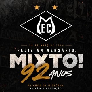 92 anos de história, tradição, luta e paixão. ⚫️⚪️

Desde 20 de maio de 1934, o Mixto Esporte Clube carrega a alma do povo mato-grossense dentro de campo e está presente no coração de milhares de apaixonados.

São décadas de glórias, resistência e identidade. Uma camisa que atravessa gerações e transforma arquibancada em religião, estádio em casa e torcida em família.

Nós, da Torcida Boca Suja, temos orgulho de fazer parte dessa caminhada. Estar ao lado do Mixto não é apenas torcer. É carregar uma história, defender uma tradição e honrar um sentimento que nunca se apagou e nunca se apagará!

Parabéns, Mixto Esporte Clube. Nós te amamos!

#Mixto #Mixtec #TorcidaBocaSuja #Futebol #Matogrosso