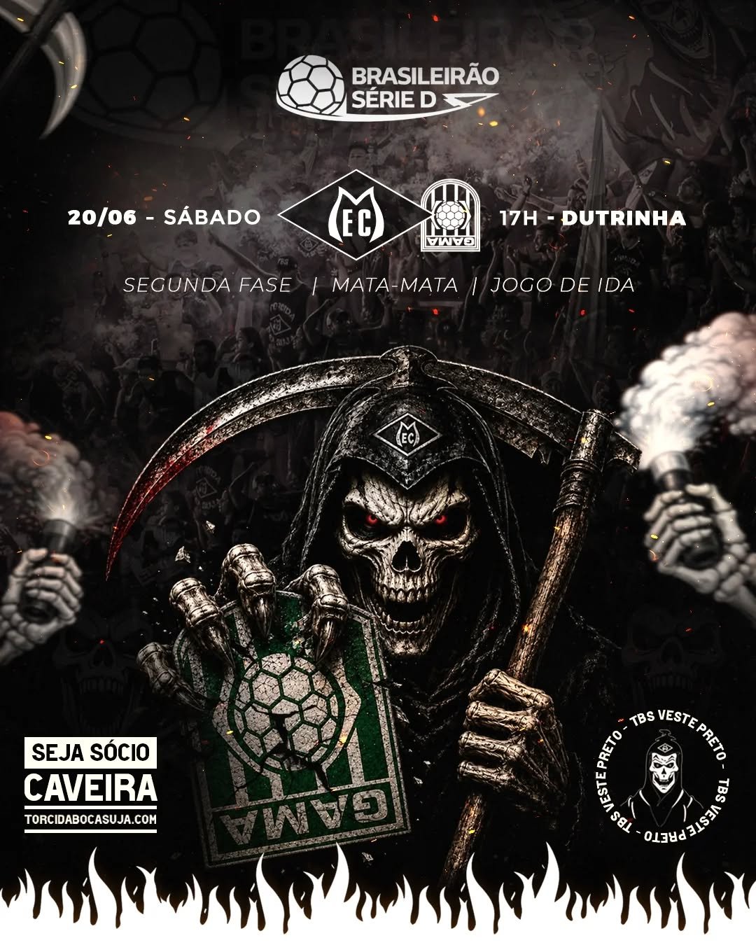☠️ É GUERRA! ☠️

🔥 Vai começar o Mata-Mata! Sábado (20) às 17h (MT) o Mixto joga em casa contra o Gama pelo primeiro jogo da fase eliminatória.

⚠️ LEMBRAMOS QUE: O Mixto não precisa de espectador, precisa de TORCEDOR! Se você atravessar o portão de entrada do Dutra no próximo sábado, sua voz também fará parte do time. Não vamos para assistir, vamos para FAZER O MIXTO VENCER!

⌚ 90 Minutos de entrega na arquibancada pra os jogadores buscarem a vitória em campo.

🔥 ATENÇÃO TOTAL E SANGUE NO OLHO JOGADORES! 

⚽ Mixto x Gama
🗓️ 20/06/2026
🕠 17h00 (MT)
🏟️ Dutrinha
⏩ BR Série D
⏩ Fase 2 - Mata-Mata
⏩ Jogo de Ida

#Mixto #SerieD #TorcidaBocaSuja #TorcidaOrganizada #Arquibancada