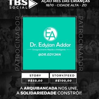 Parceria fechada para fazer a alegria da criançada! 🤝🖤🤍

É com muita satisfação que anunciamos o @dr.edyjan como apoiador oficial do nosso Evento do Mês das Crianças da Torcida Boca Suja. Um apoio fundamental que chega para somar forças e nos ajudar a proporcionar um dia inesquecível, cheio de sorrisos e diversão para a nossa comunidade.

Cola no perfil deles, prestigia quem fortalece o nosso social e deixa aquela moral nos comentários! 👊

#mixtoec #TorcidaBocaSuja #diadascrianças #social #tbs