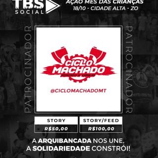 Parceria fechada para fazer a alegria da criançada! 🤝🖤🤍

É com muita satisfação que anunciamos o @ciclomachado_cba como apoiador oficial do nosso Evento do Mês das Crianças da Torcida Boca Suja. Um apoio fundamental que chega para somar forças e nos ajudar a proporcionar um dia inesquecível, cheio de sorrisos e diversão para a nossa comunidade.

Cola no perfil deles, prestigia quem fortalece o nosso social e deixa aquela moral nos comentários! 👊

#mixtoec #TorcidaBocaSuja #TBS #social #diadascrianças
