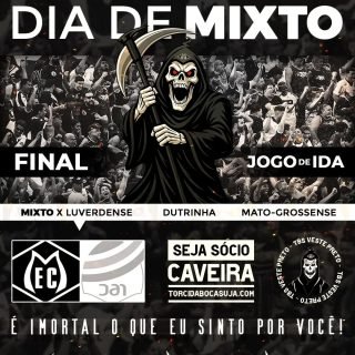 🔥 DEPOIS DE 13 ANOS...

Chegou a hora da tão sonhada final. Chegou a hora de esgotar os ingressos. Chegou a hora da torcida empurrar o Mixto os 180 minutos rumo a 25ª taça!

Domingo será histórico, não perca por nada, a cidade vai respirar Mixto Esporte Clube!

OBRIGADO AOS FUNCIONÁRIOS, COMISSÃO E JOGADORES por nos trazerem até aqui, mas já que CHEGAMOS, vamos BUSCAR a taça! Contamos com vocês, mais uma vez, com a raça e disposição de sempre!

⚽ Mixto x Luverdense
🗓️ 01/03/2026
🕠 17h00
🏟️ Dutrinha
⏩ Mato-grossense
⏩ Final - Ida

#Mixto #Final #TorcidaBocaSuja #TorcidaOrganizada #arquibancada